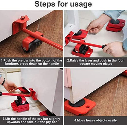 LiftEase® Furniture Lifter Mover Tool with Wheel Pads – HomezKart